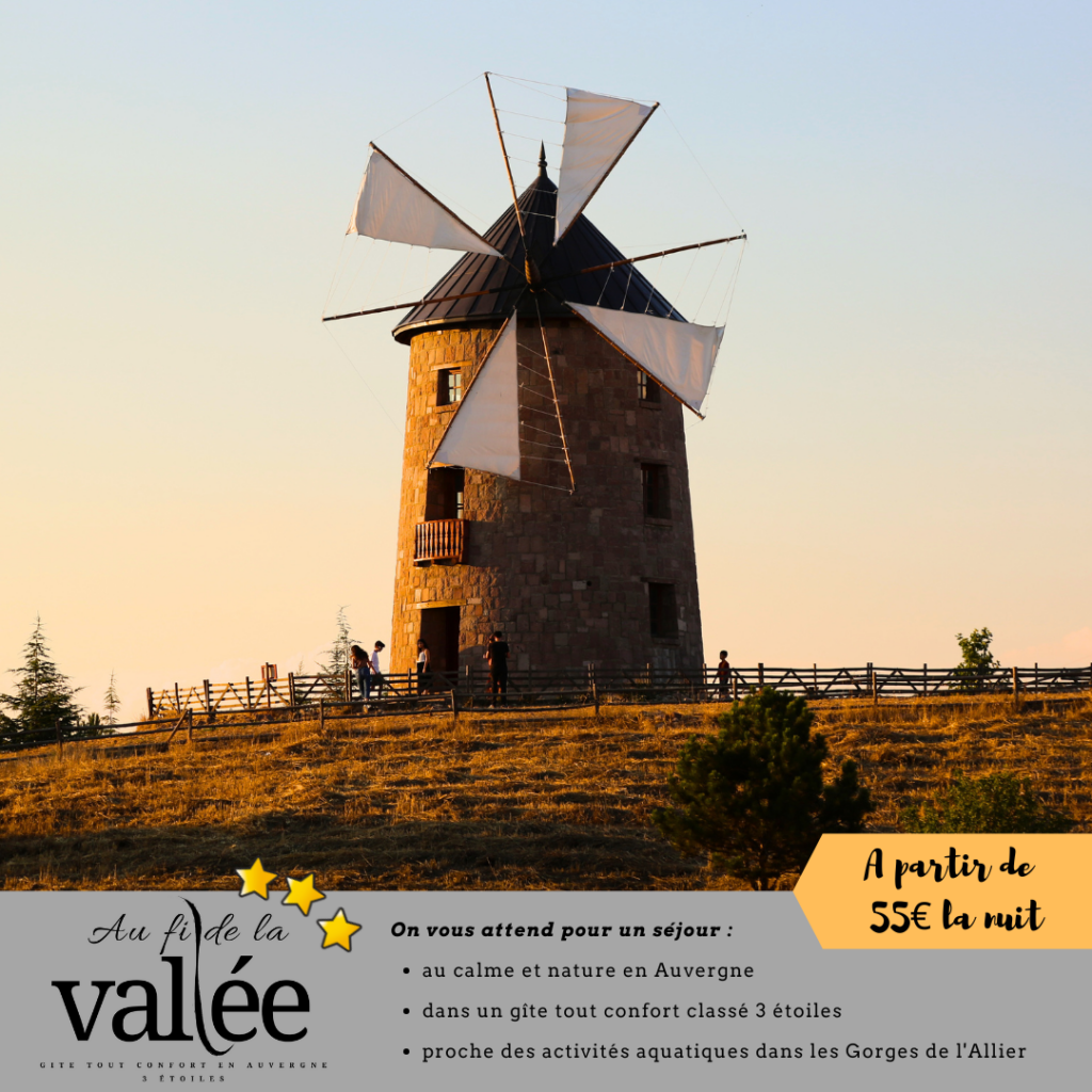 visite insolite des moulins d'ALLY en Haute-Loire