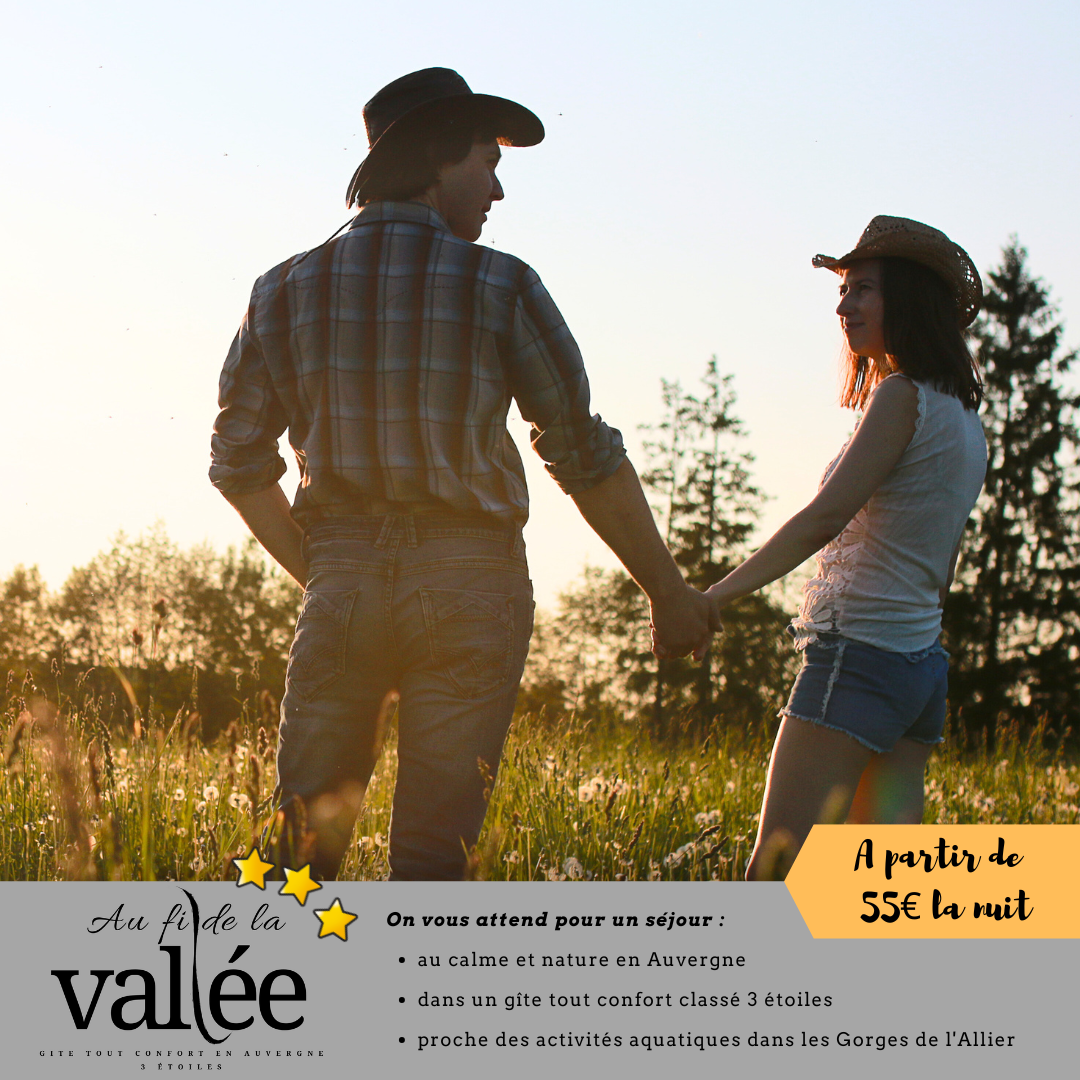 maison de vacances pour les couples dans les Gorges de l'Allier en Haute-Loire