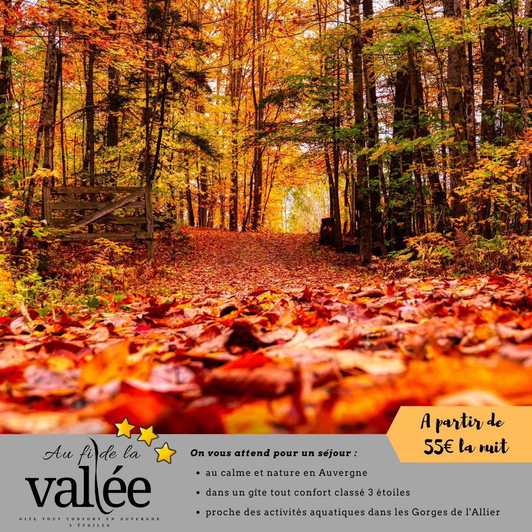 séjourner en automne en Haute-Loire chez Au fil de la Vallée