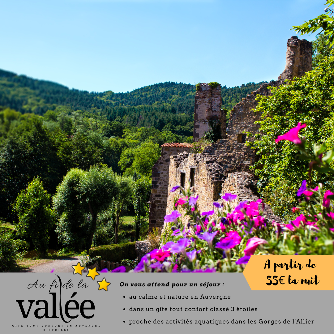 patrimoine et culture dans les Gorges de l'Allier à Lavaudieu